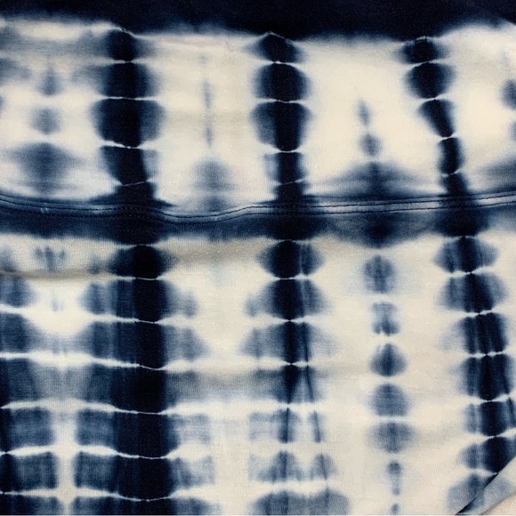 Athleta Maxi Skirt Size Large (L) Navy & White Tie Dye/Shibori Print - Picture 10 of 11